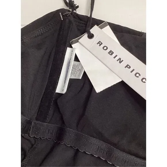 New. Robin Piccone black bandeau one piece. Size 10. Retails $179